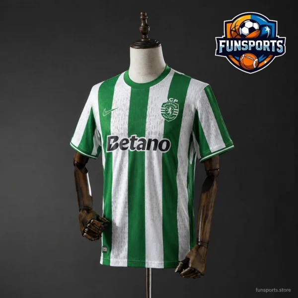 Sporting Lisbon Home 2025-26 AAA Grade Replica Jersey for Fans