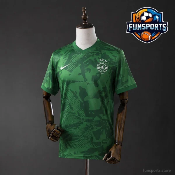The Climb Starts Here: Sporting Lisboa 2025-26 Polyester Moisture-Wicking Jersey