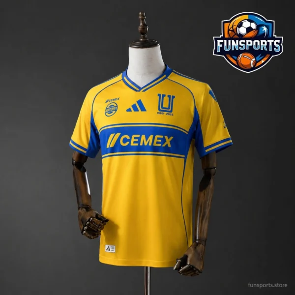Tigres UANL 2025-26 Home Matchday Fan Jersey for Game Day