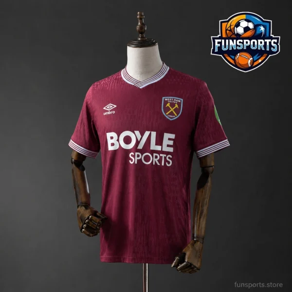 West Ham 2025-26 Home Shirt: AAA Grade Replica Jersey for Fans
