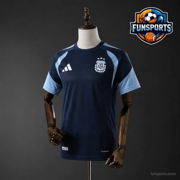 2026 World Cup Argentina Training Blue Fan Version Football Shirt