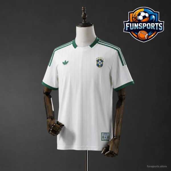 2026 World Cup Brazil 2026-27 White Retro Jersey 1:1 Replica