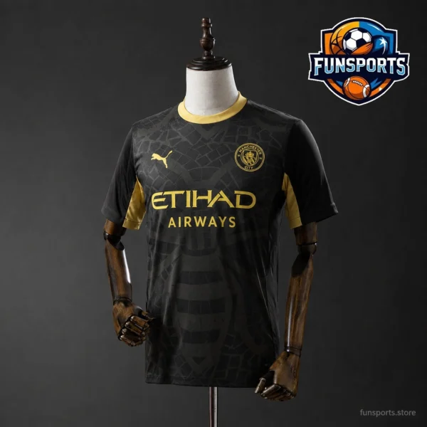 Manchester City 2026-27 Black Match Kit – 1:1 Replica