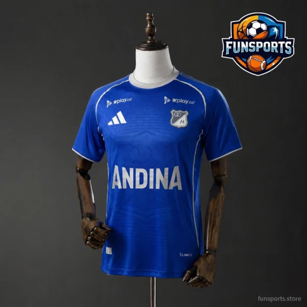 2026-27 Millonarios Home Jersey – Heat Pressed Jersey 2026-27